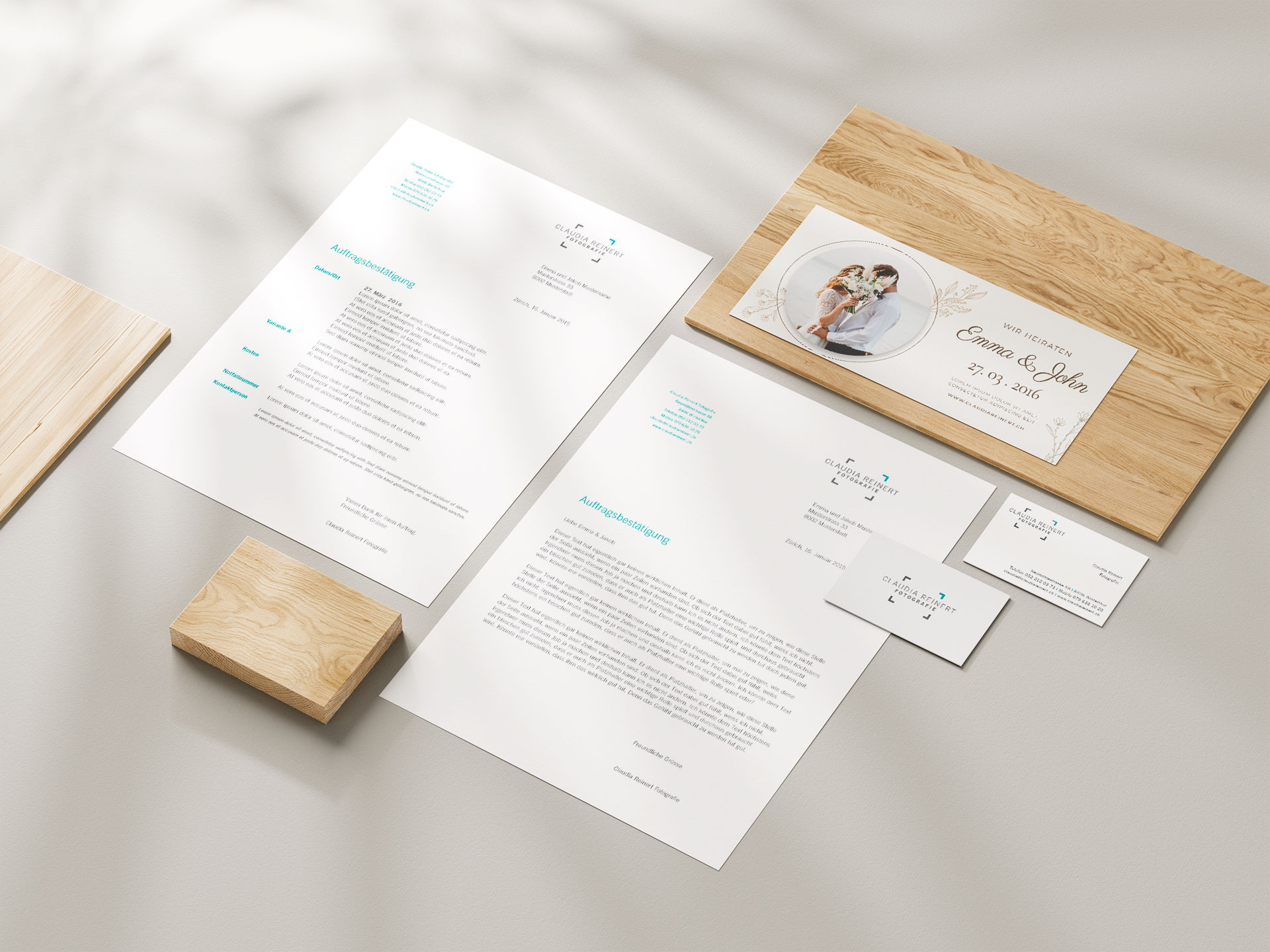 Corporate Design für die Fotografin Claudia Reinter