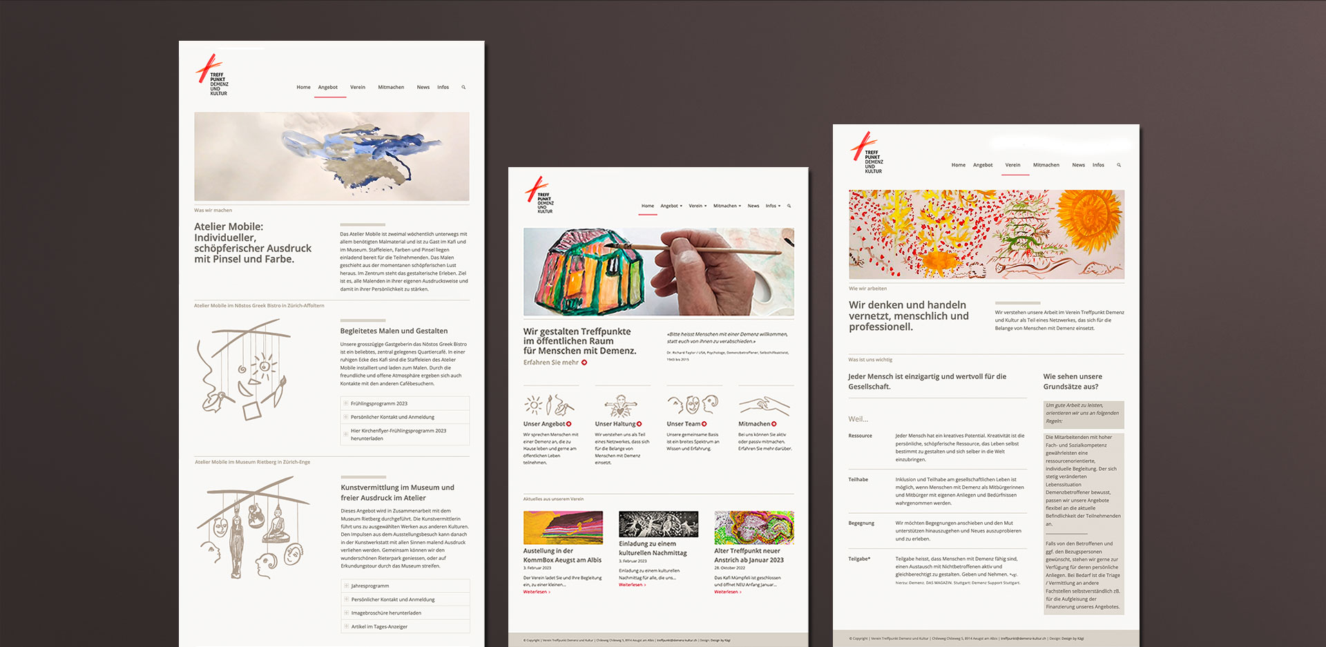 Demenzsensibles Webdesign: Treffpunkt Demenz und Kultur – responsive Webdesign